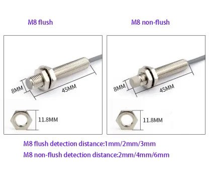 M8 Proximity Switch Sensor - Three-Wire M8 Metal Induction Switch