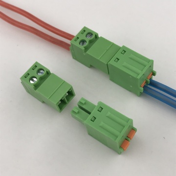 2pin primavera macho para bloco terminal plugável feminino