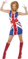 Ginger Spice Girls Costume Union Jack Fancy Dress