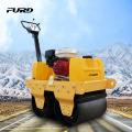 550kg Most popular manual steering walk-behind double drums road roller