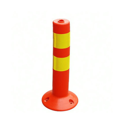 Orange Safety Warning Flexible Post