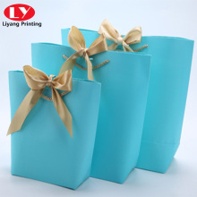 special bucket shape handle for shopping paper bag