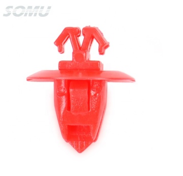 Red Push-Type Bumper Clip Nylon Retainer Fastener 90904-67037 for Toyota