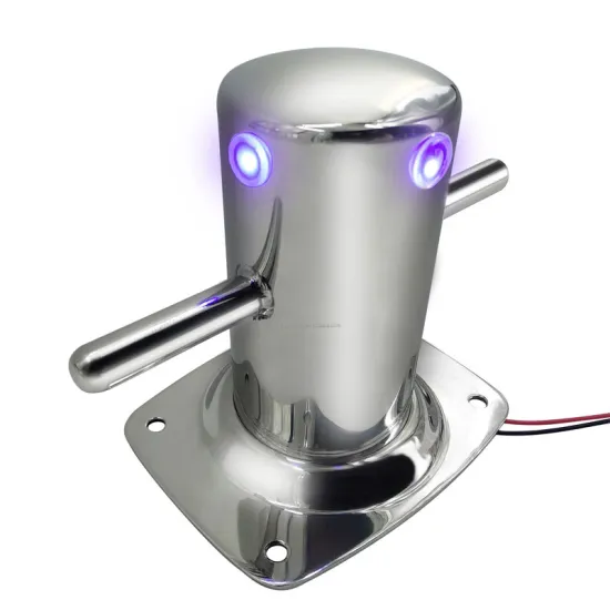 Stainless Steel Mirror Polished Single Marine Bollard Mooring Bitt - Modern Design Accessories
