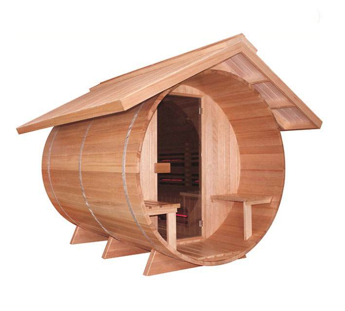 Fass Sauna Bewertungen Holz Hemlock trockener Dampf im Freien Gartenfass Sauna