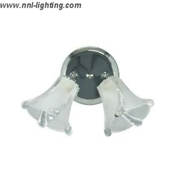 2-Light Track Light Fixture in Chrome Finish