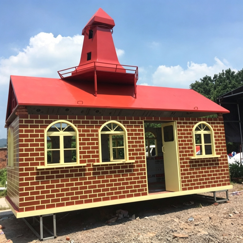 Mobile Iron Cabin with Folding Structure for Urban Security Posts
