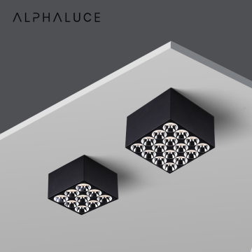 Alphalighting Anti-Glare Spot Lights - Square LED Ceiling Lamps for Home