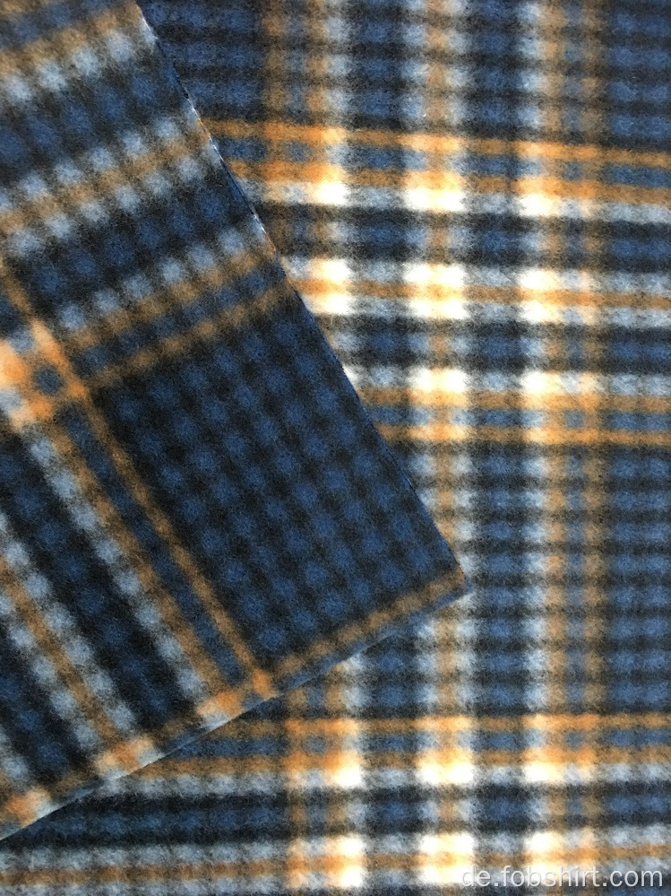 Polar Fleece Printing Plaid Stoff