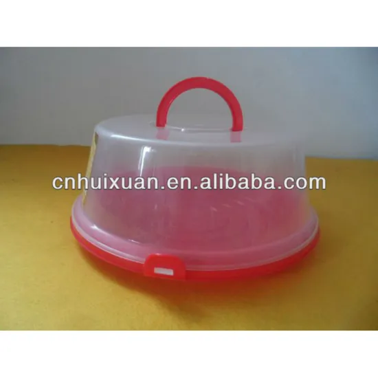 12"clear round PP storage box for cake