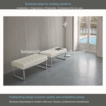 3990# modern design leather benches ottoman