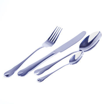 Cutlery Set/Flatware, Includes Stainless Steel 410 Table Knife/Snacks Fork, Mirror Surface Finish