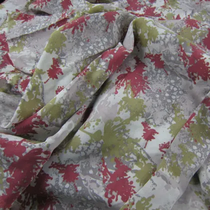 Abstract Printed Cotton Silk Fabric,Chinese Silk Fabric