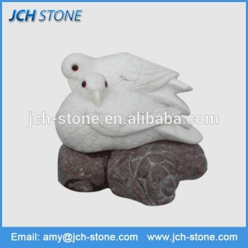 Two pigeons shape chinese stone carving