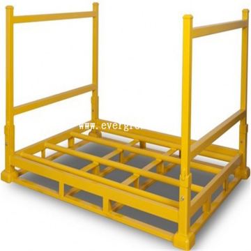 Heavy duty steel pallet rack square tube stacking nestainer for warehouse