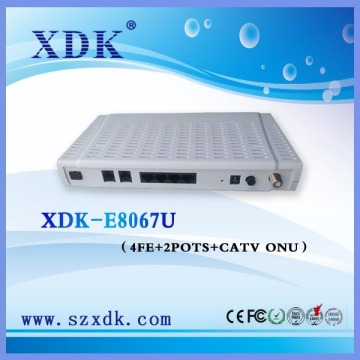GEPON ONU with 4FE+CATV+WIFI compatible with ZTE/BDCOM/HuaWei fiberhome OLT