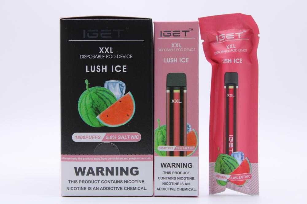 Iget Vape Iget Xxl 1800 퍼프, 고품질 Iget Vape Iget Xxl 1800 퍼프