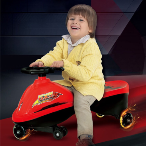 Slagträhjuling på bilbarn wiggle fordon