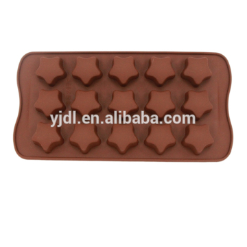 15 square hole easy-release silicone chocolate mold
