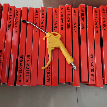 High Flow Air Blower Gun with Angled Nozzle for Compressor (Yellow A001)