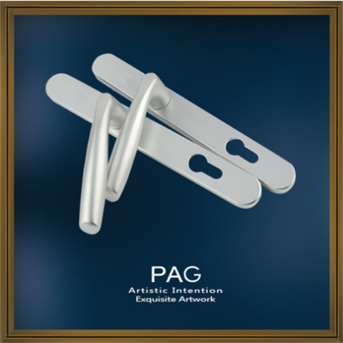 Aluminum Double Sided Key Door Handle Lock Set
