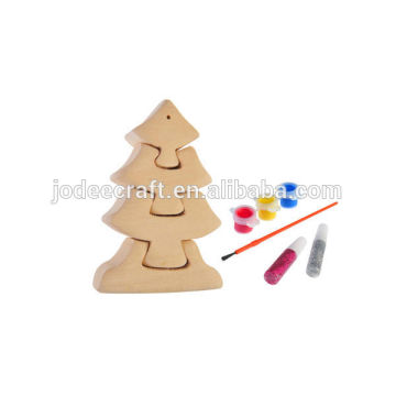 3D wooden craft puzzle Christmas pine tree