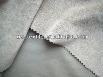 xcl hot stamping polyester plain printed suede fabric for garment making