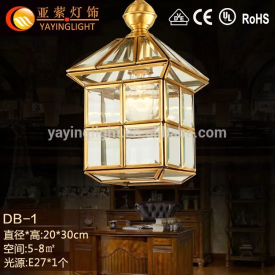 European copper antique chandelier,bar restaurant small brass chandelier living room entrance lamp