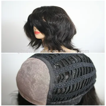 Natural Straight Black Color Remy Human Hair Top Mono Women Wigs