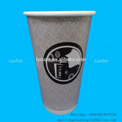 16oz Guangzhou Juice paper cup, disposable juice cup, colorful juice cup