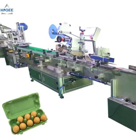 Paper Pulp Egg Tray Labeling Machine for Flat Surface Packaging