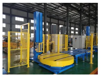 High speed automatic pallet stretch wrapping machine