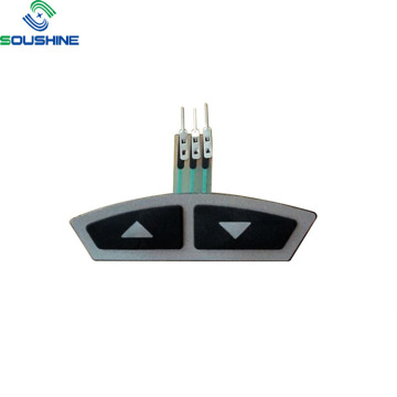 3pin terminal up and down silicone membrane keypad