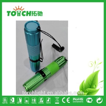 1.5v AA Battery led lamp super bight portable flashlight with clip