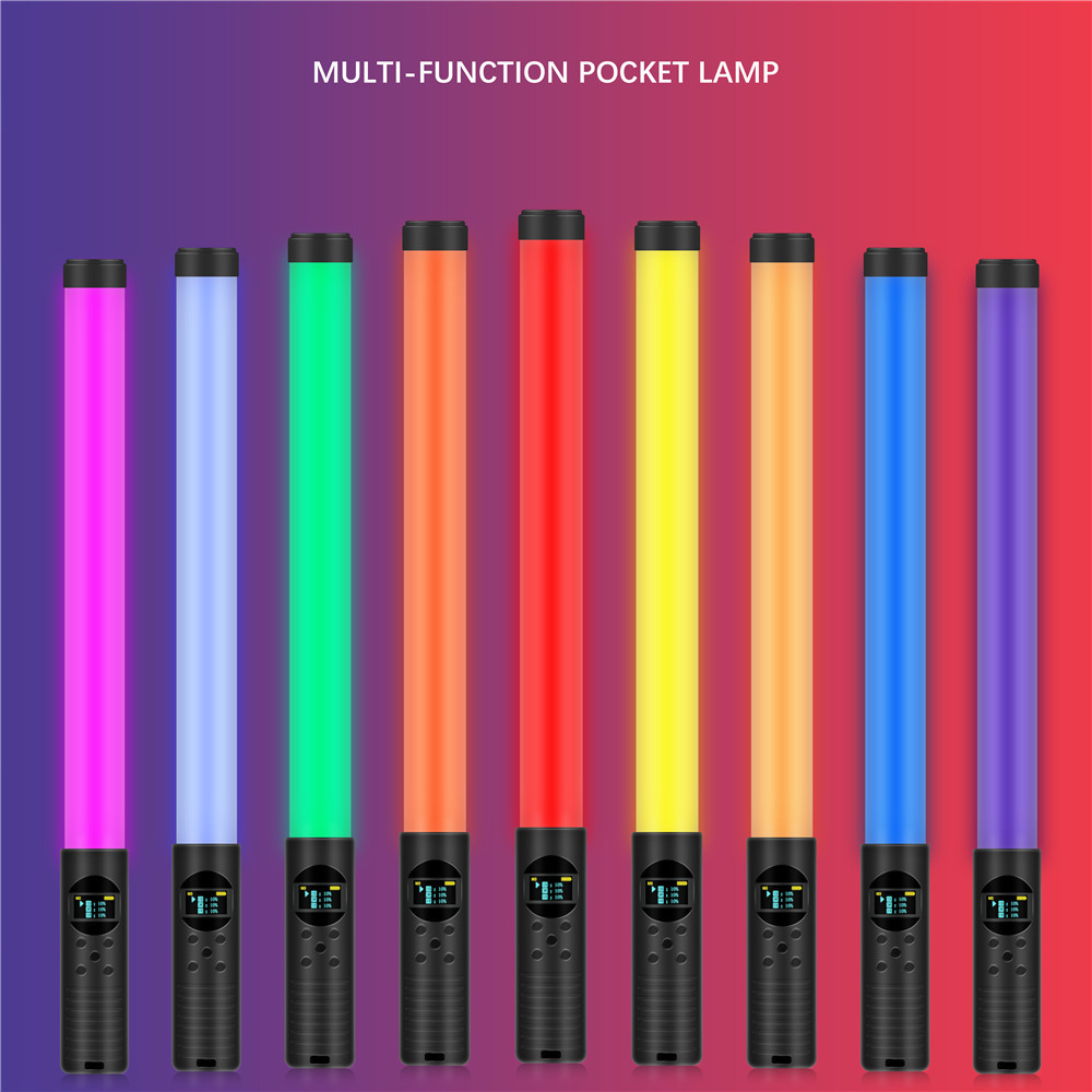 Handheld RGB LED Light Stick Colorful Photographic Lighting For Youtube VK 2500K-8500K LED Flash Lamp stick With Tripod