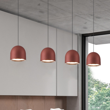 Modern Metal LED Pendant Light - Adjustable Height for Dining Room and Bedroom