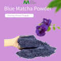 En vrac 100% poudre de fleur de pois de papillon bleu matcha