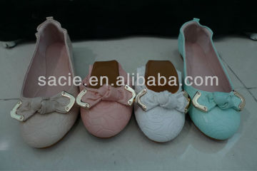 Lady Pure Butterfly Knot Roll Up/Rolling Shoes