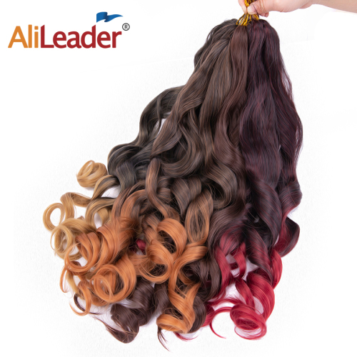 Synthetic Air CurlsLoose Wave Twist Crochet Hair Natural Crochet Braids  Ombre Braiding Hair Extensions For Women