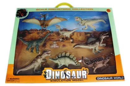 8 Models Plastic Dinosaur model