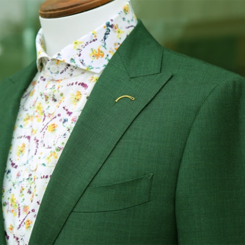 Premium Green Woolen Suit with Tailored Business Pants