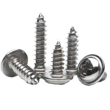 Hot Sale M3.5 304 Stainless Steel Cross Recessed Pan Head Self Tapping Screw with Collar - DIN 968