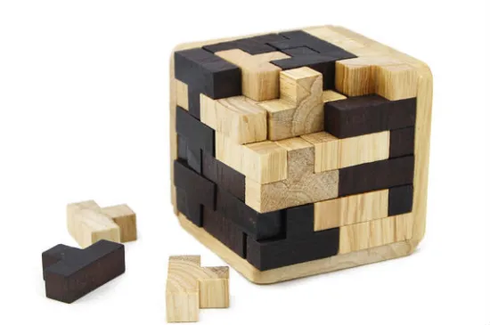 New Children intelligence logs unlock toy black white blocks puzzle gifts toys