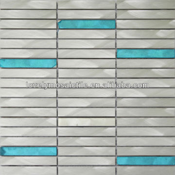 Aluminium Alloy Mosaic Wall Tiles Blue Mosaic Tiles Popular Mosaic Tiles