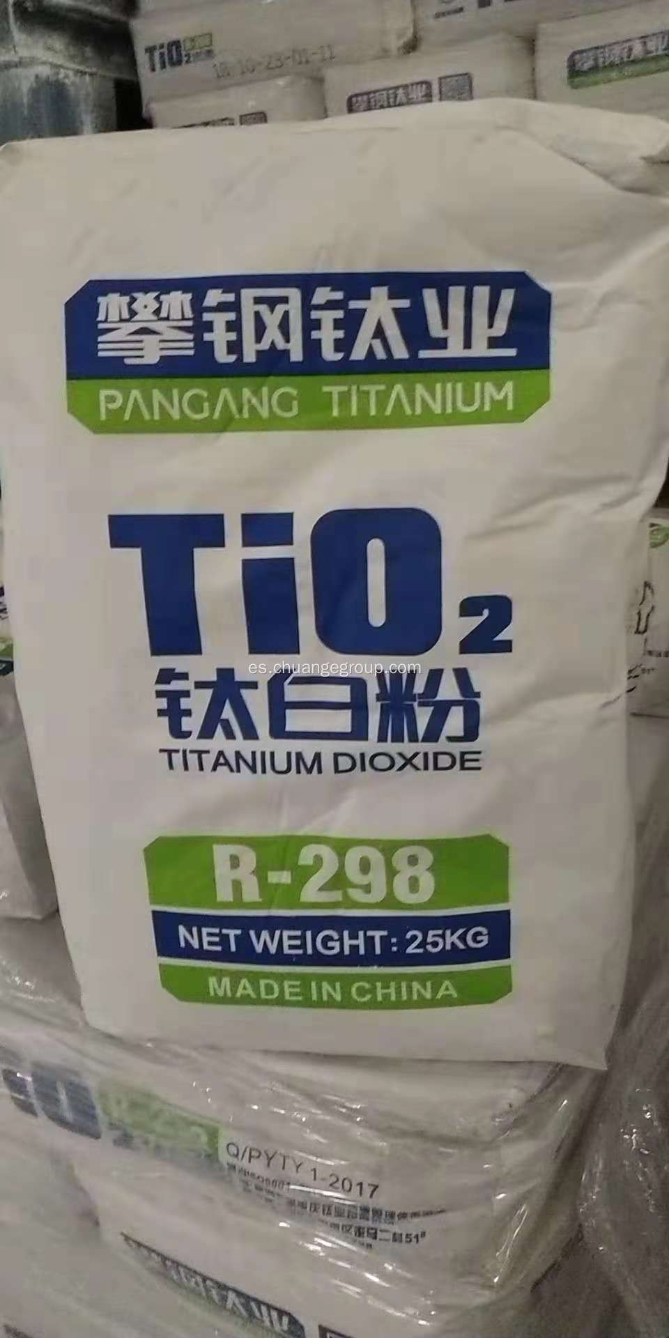 Pigmento de dióxido de titanio Pangang TiO2 R298