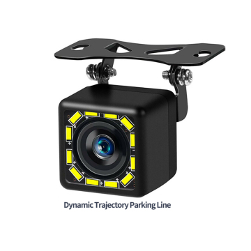Waterproof CCD 12 LED Parking Line Aid Backup Camera for Vehicles