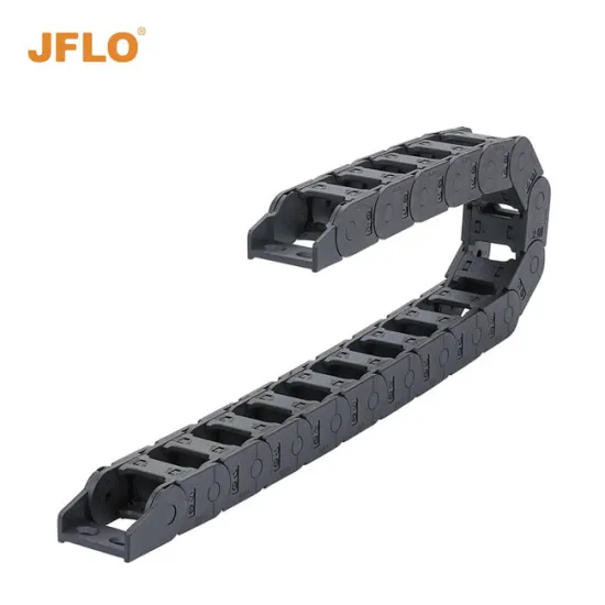 JFLO J25 Series Open Type Plastic Energy Cable Chain Nylon Cable Tray/Drag Cable Chain