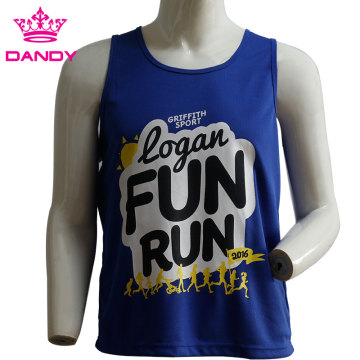 Blue Running Quick Dri Tank Top