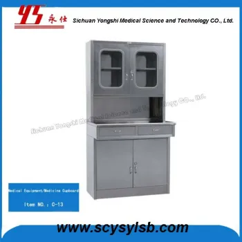 Alibaba Hospital Furniture stainless steel hospital pharmacy medicine cabinet