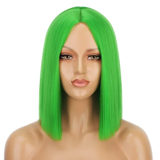 Pink Color Bob Non Lace Wigs Synthetic Hair Wholesale 613 Blonde Blue Red Green Grey Ombre Short Bob Wigs for Black Women